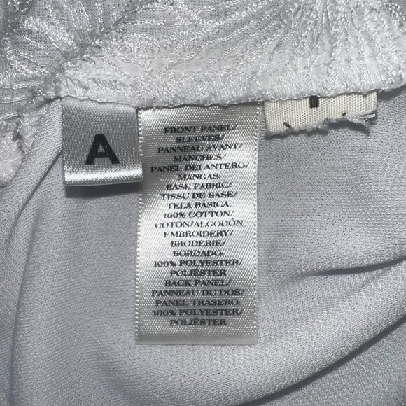 Ann Taylor White Floral Lace Short Sleeve Top - Picture 6 of 8